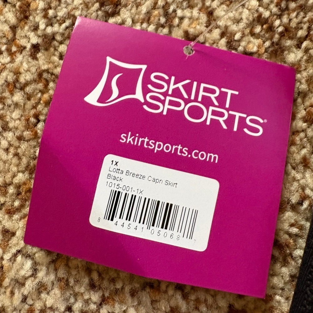 New! Skirt Sports Lotta Breeze Capri Skirt Women 1X Black Activewear Running - Picture 13 of 15